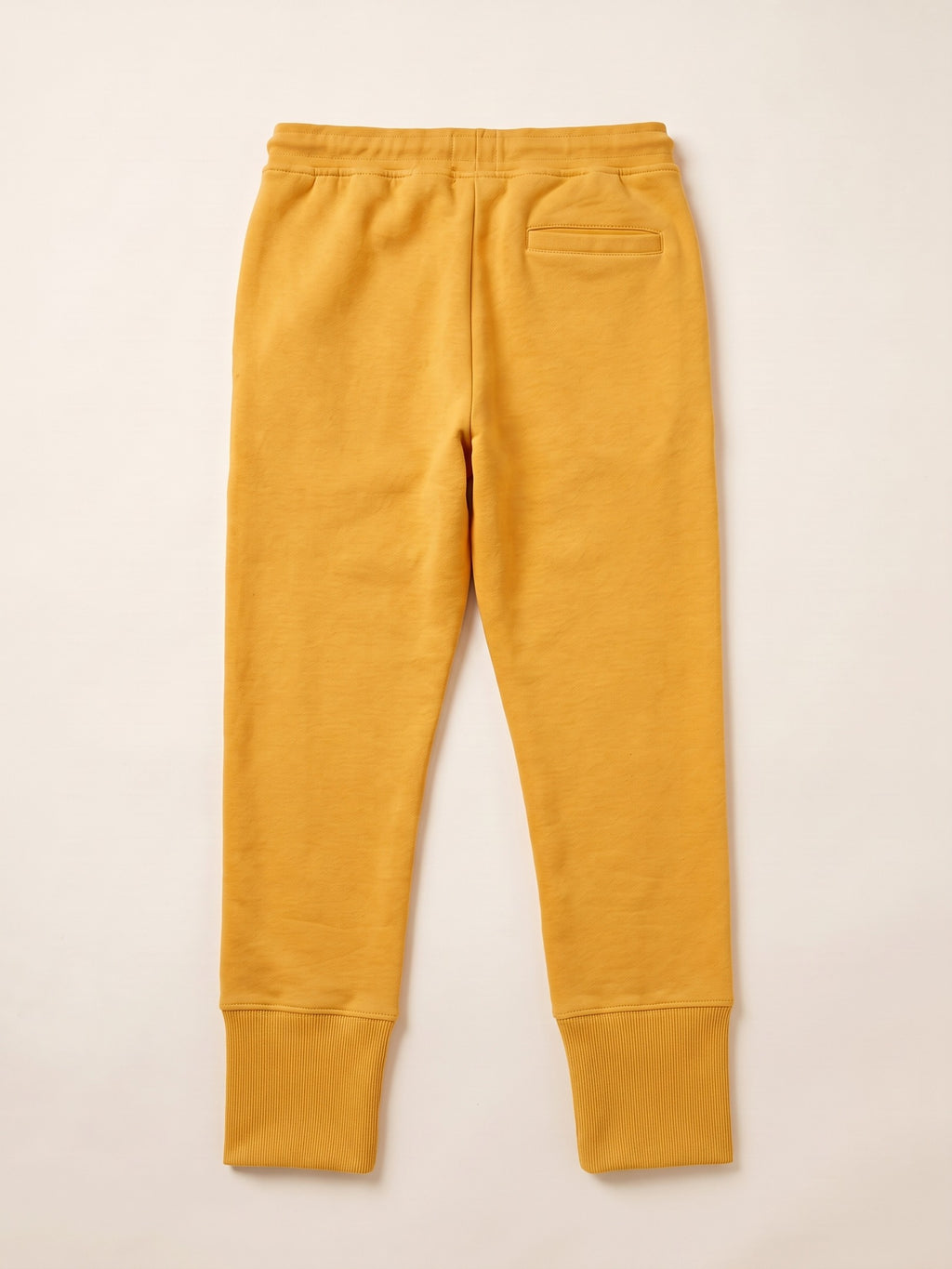 Flame Joggers – Yellow – flat lay, back
