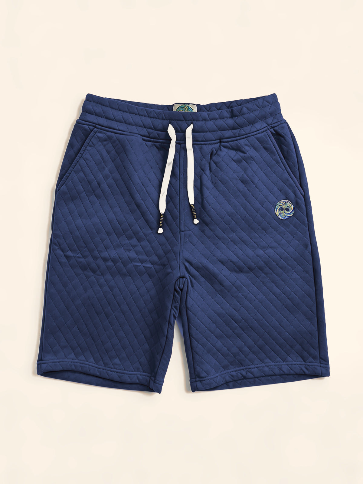 Jacquard Shorts - Navy - flat front