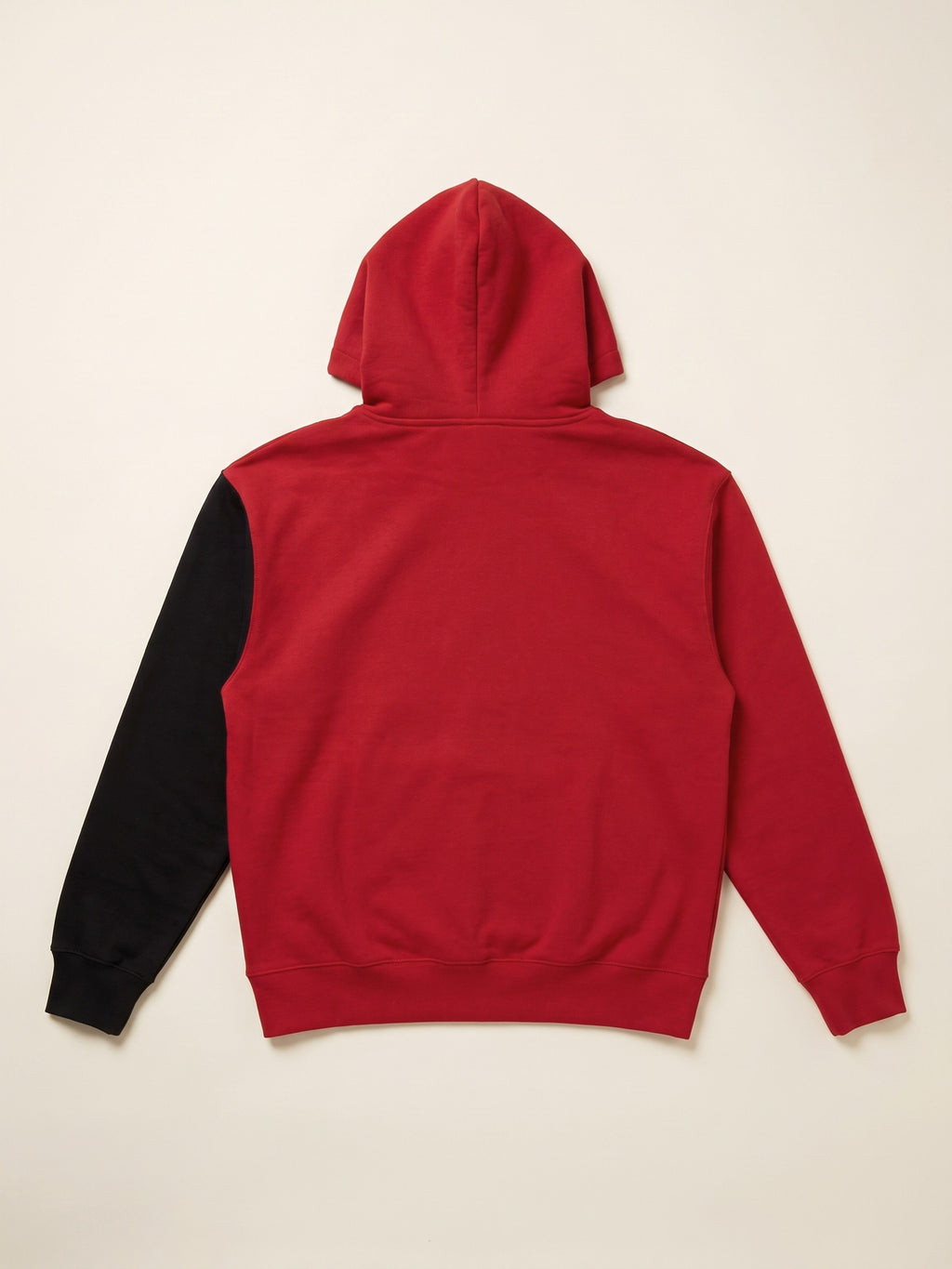 Flame Hoodie – Red – flat lay, back