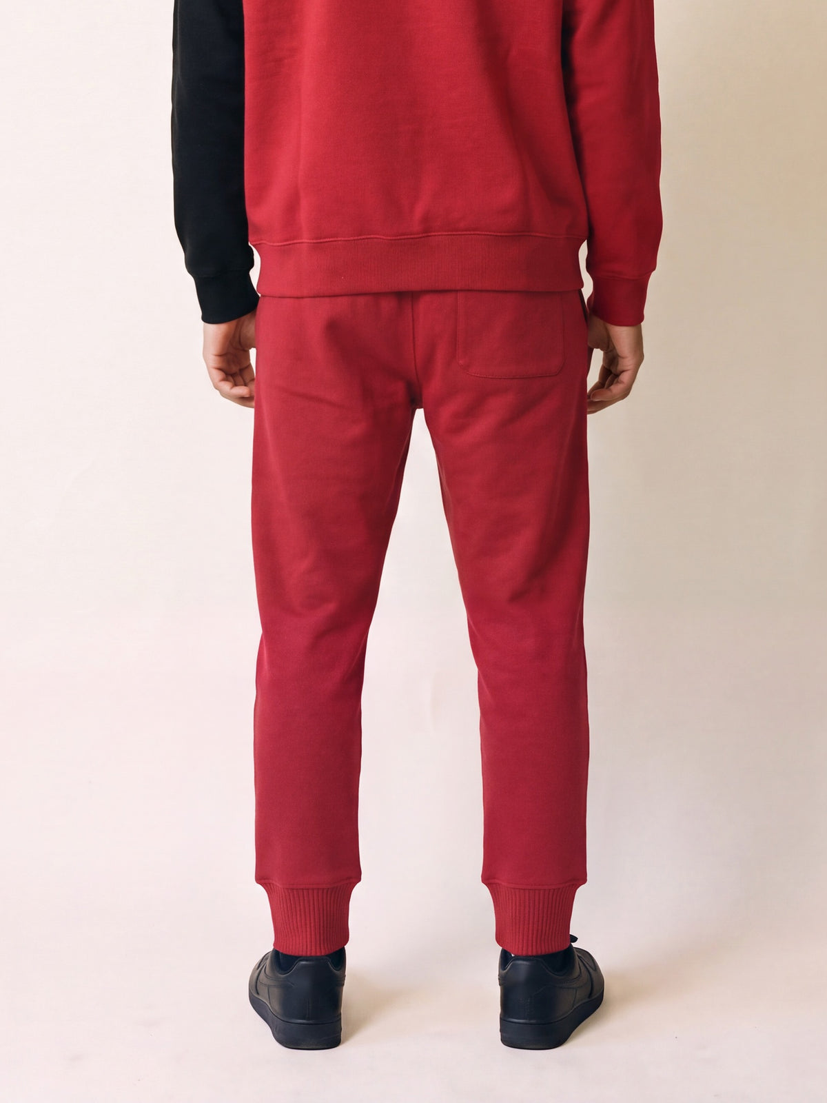 Flame Joggers – Red – on model, back
