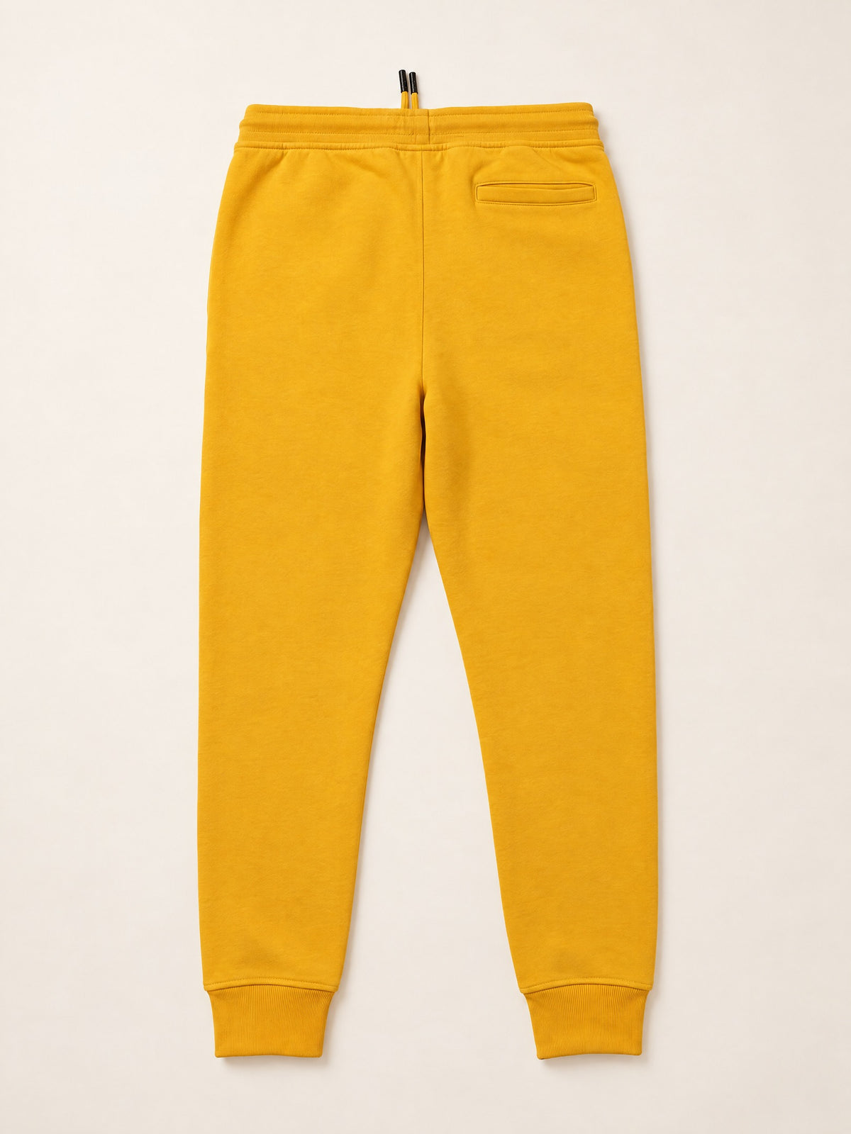 Flame Joggers II – Yellow – flat lay, back