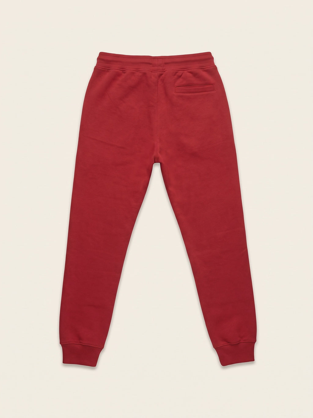 Flame Joggers – Red – flat lay, back