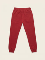 Flame Joggers – Red – flat lay, back