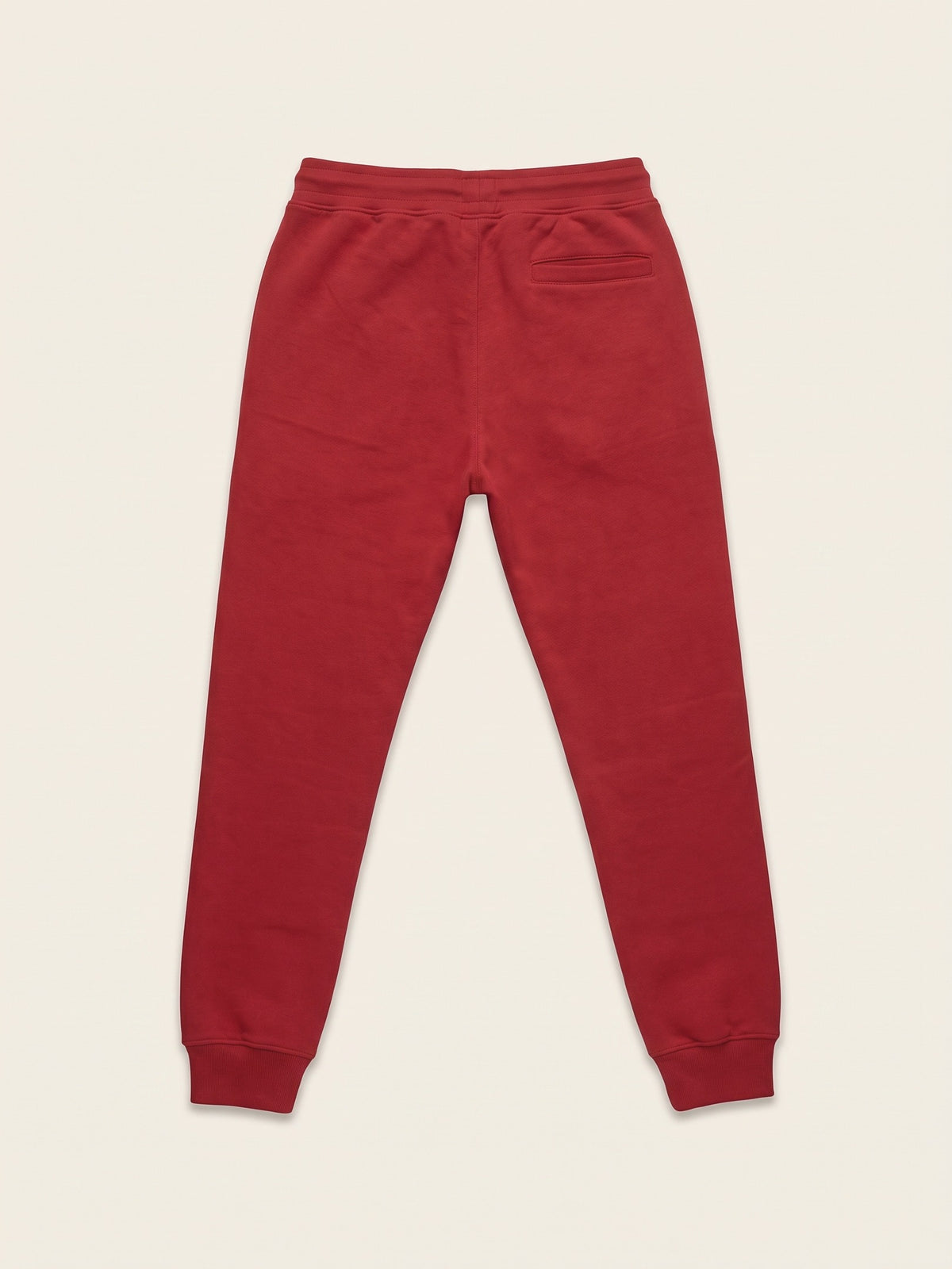 Flame Joggers – Red – flat lay, back