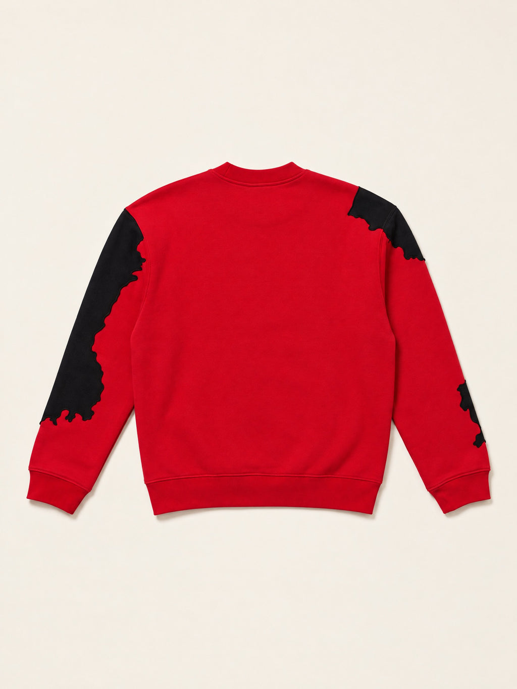 Spill Sweatshirt – Red – flat lay, back