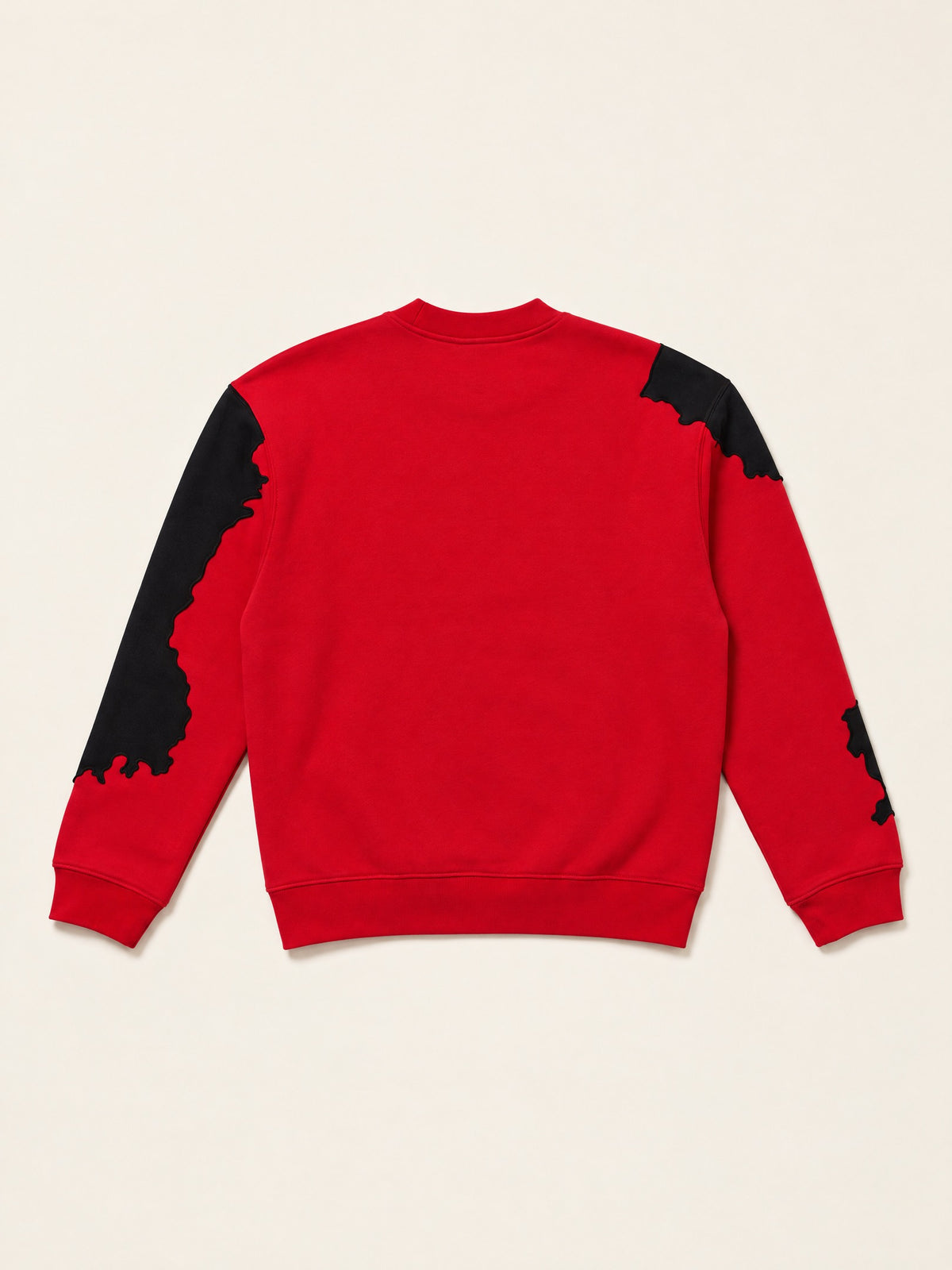 Spill Sweatshirt – Red – flat lay, back