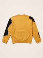 Spill Sweatshirt – Yellow – flat lay, back