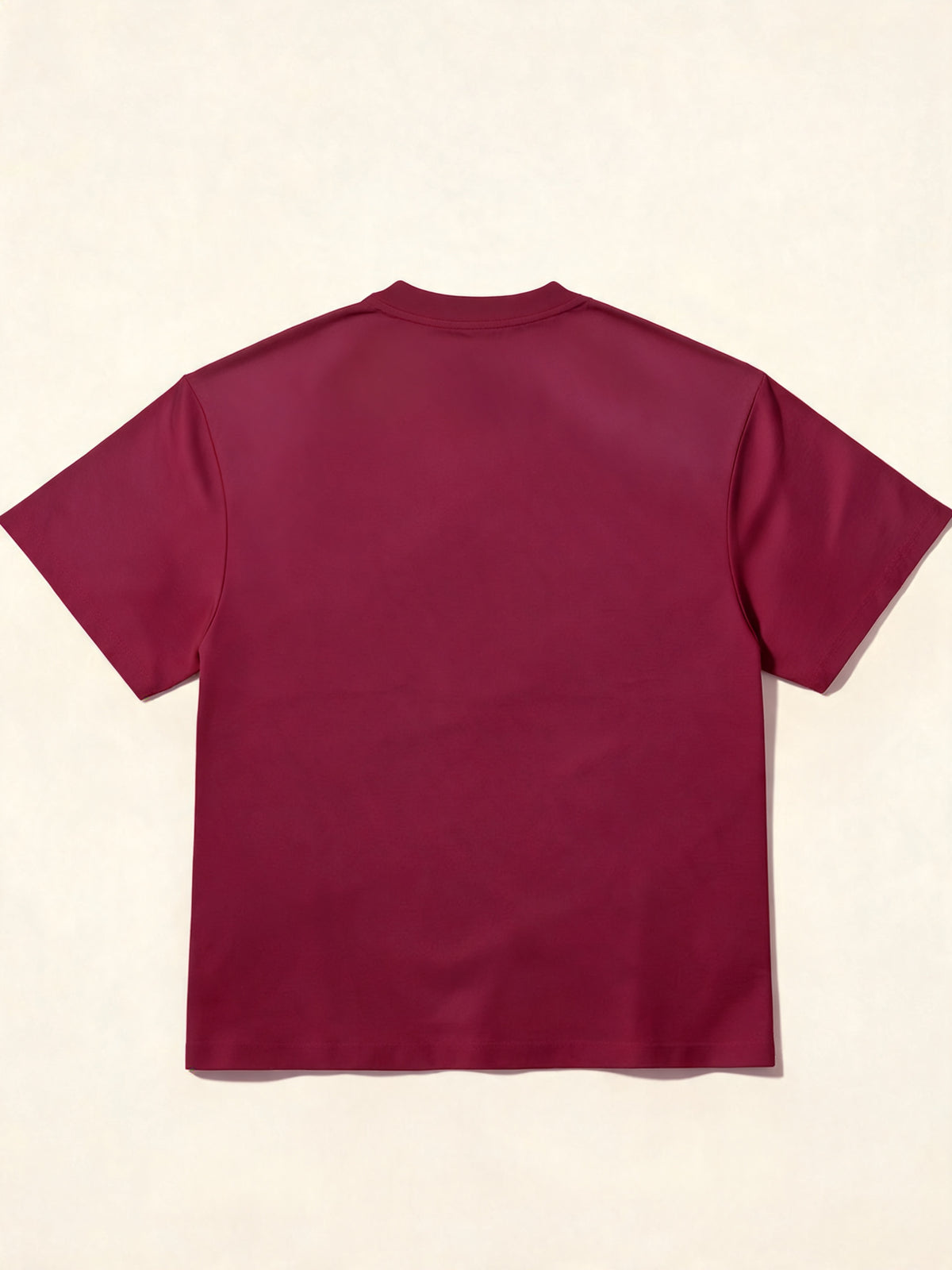 Eyelet Tee - Maroon - flat back