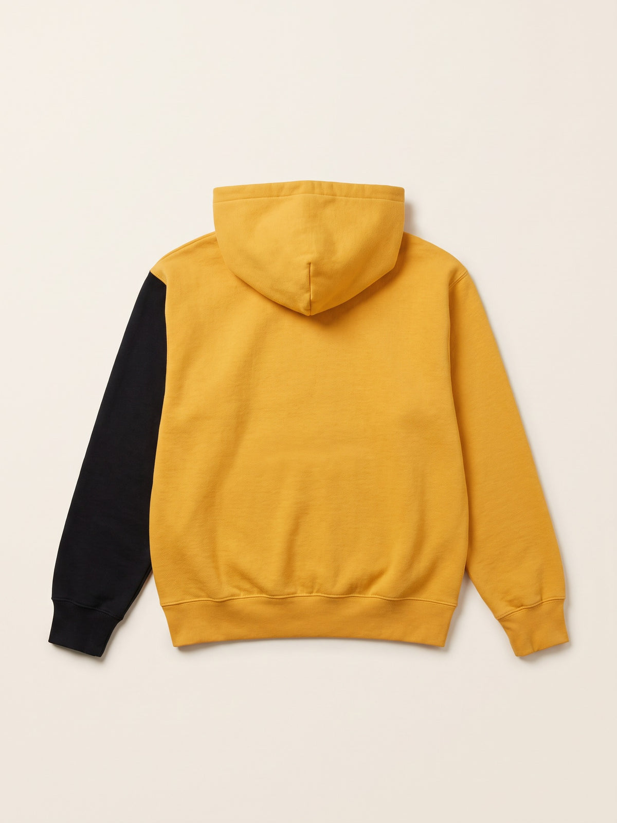 Flame Hoodie – Yellow – flat lay, back