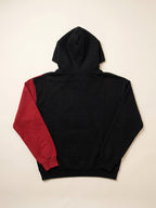 Flame Hoodie – Black – flat lay, back