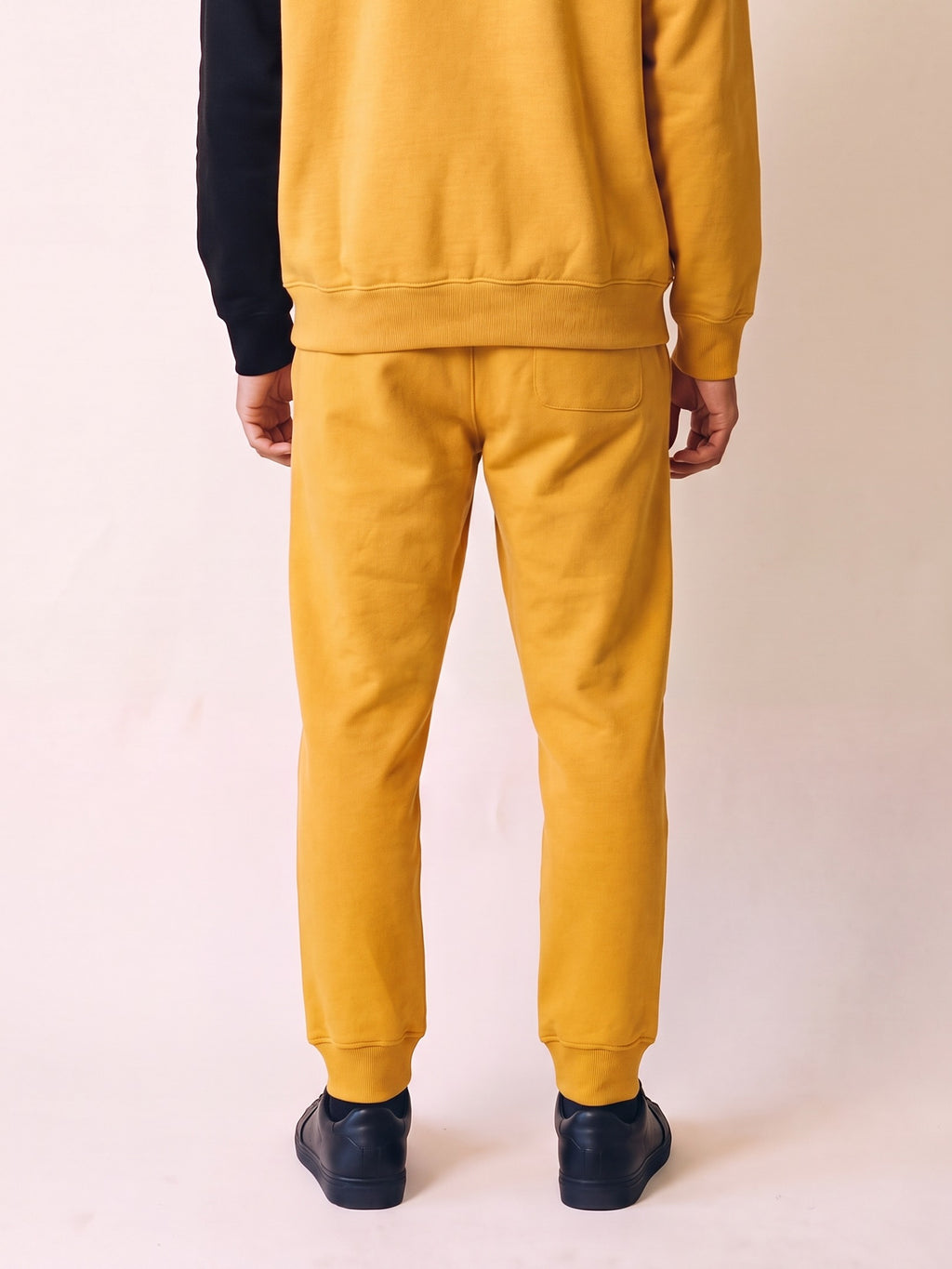 Flame Joggers II – Yellow – on model, back